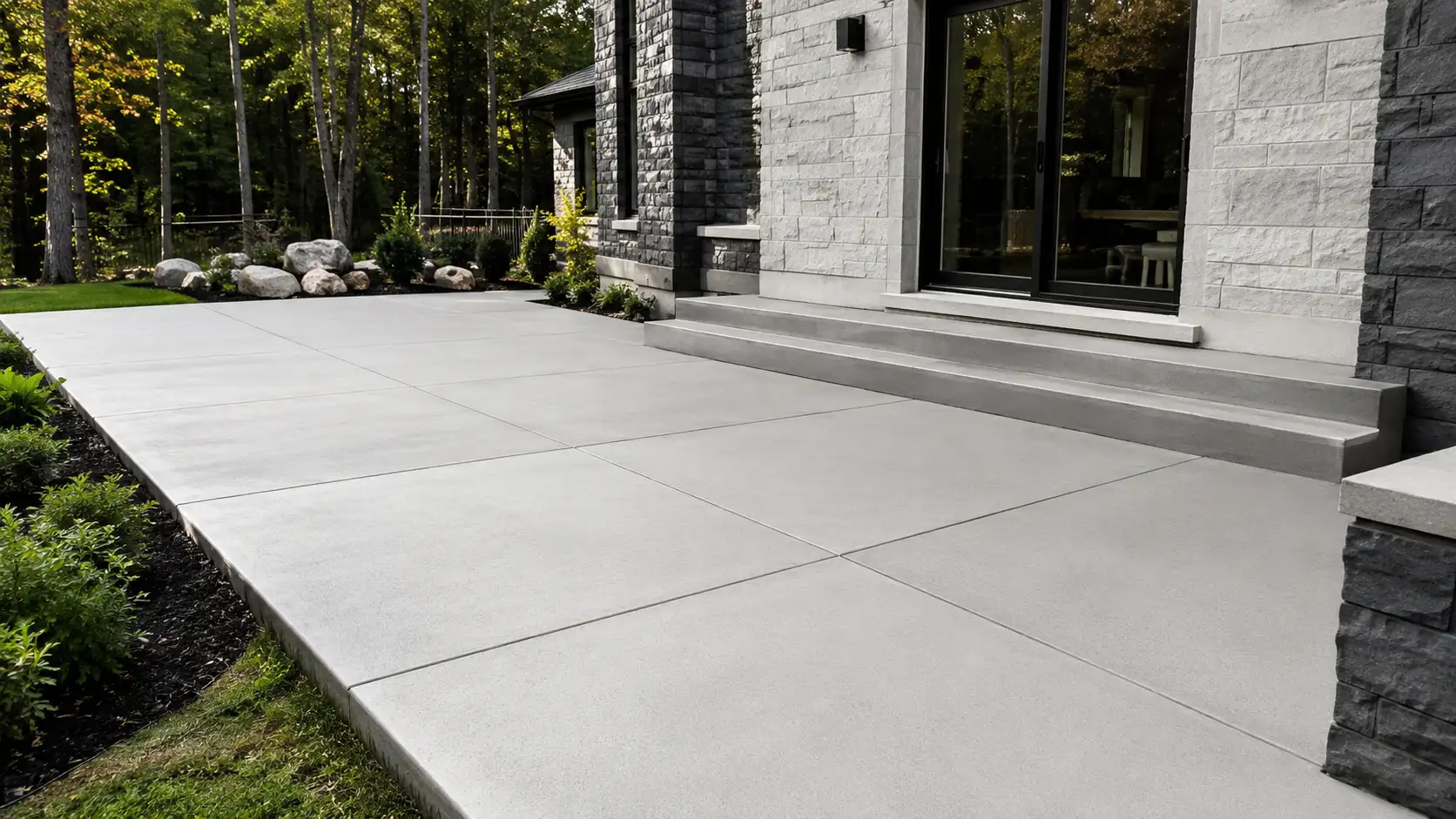 Terrasse neuve finition beton beauchamps Terrasse neuve finition beton beauchamps